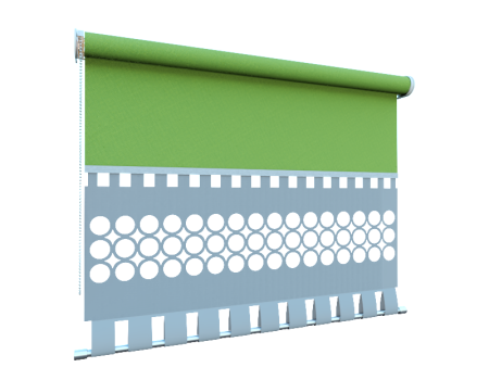 Rollo mit Lasercut-Abschluss